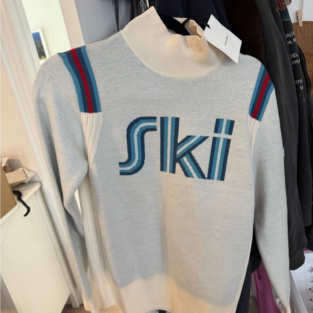 Falke free people  White Sweater  Blue 'Ski'